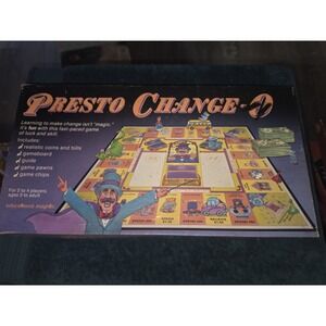 Presto Change-O Board Vintage Game Educational Insights Complete